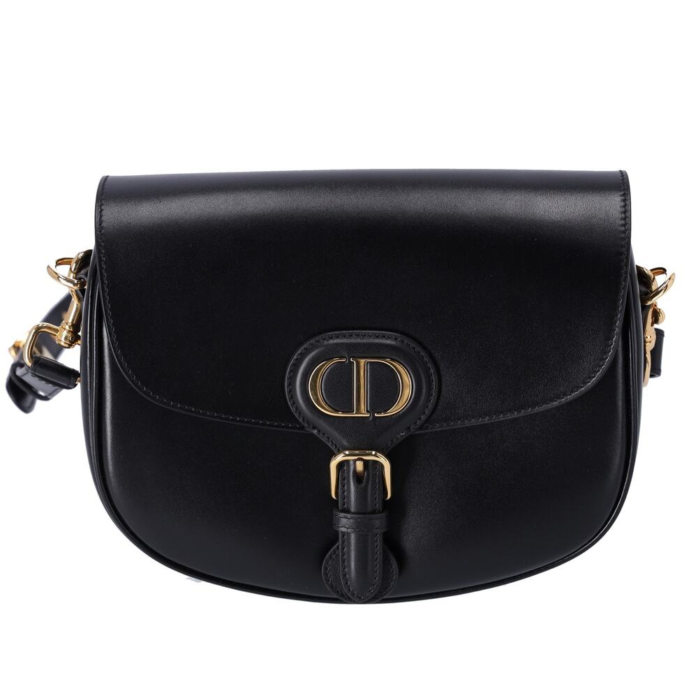 Christian Dior Bobby Medium Shoulder Bag M9319UMOL_M900 Black Box Leather